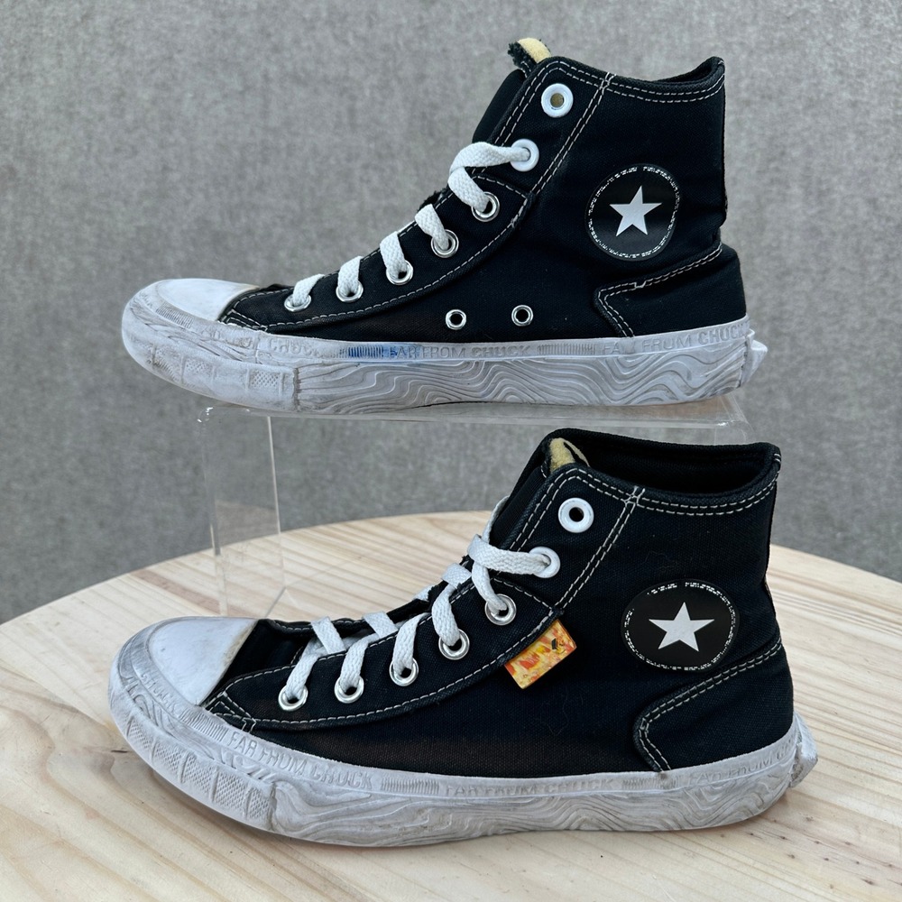 Converse High Top Sneakers Kids 6 / Womens 7.5 Black Far From Chuck A04396F